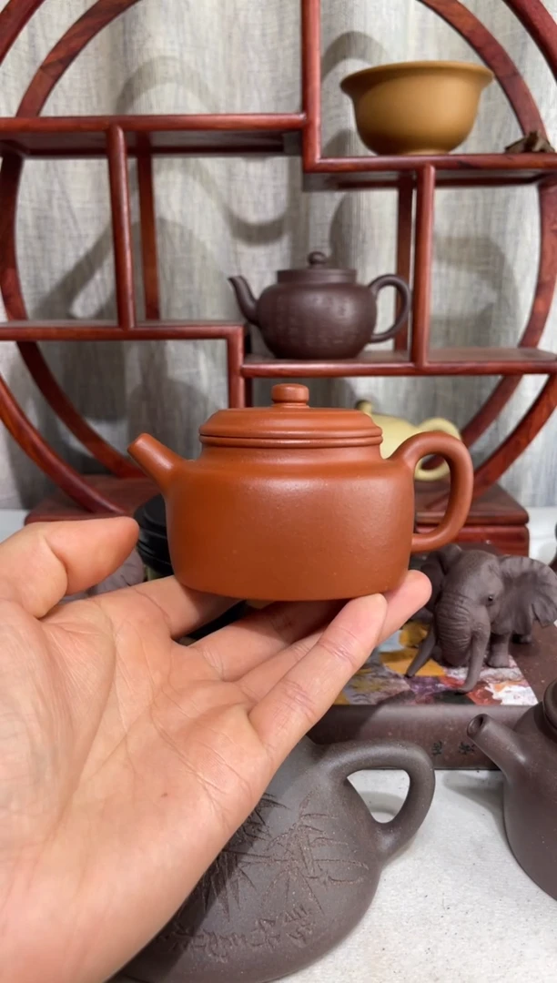 【闪购商品】紫砂茶壶小煤窑朱泥手工泥大亨德钟145cc
