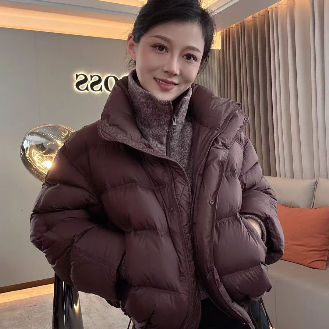 【耿老板6148#P】针织立领设计师款高级感安心绒羽绒服