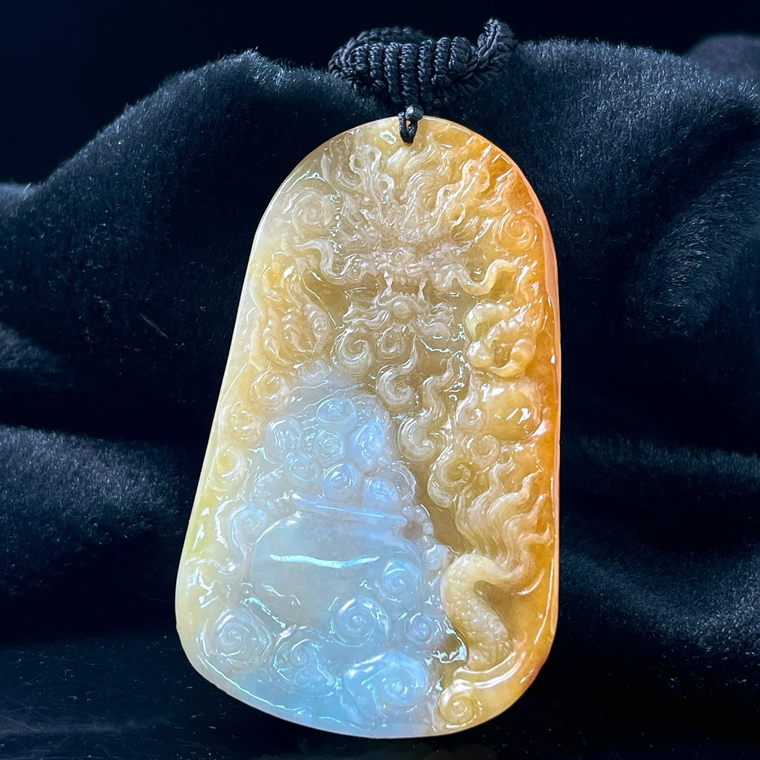 lot42天然缅甸翡翠A货武财神/000368/保利厦门拍卖