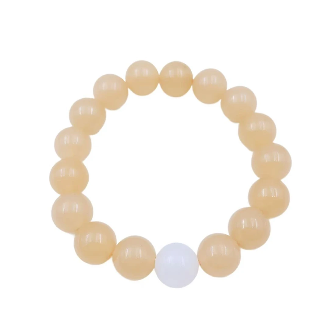 和田玉单珠设计款手串S1009