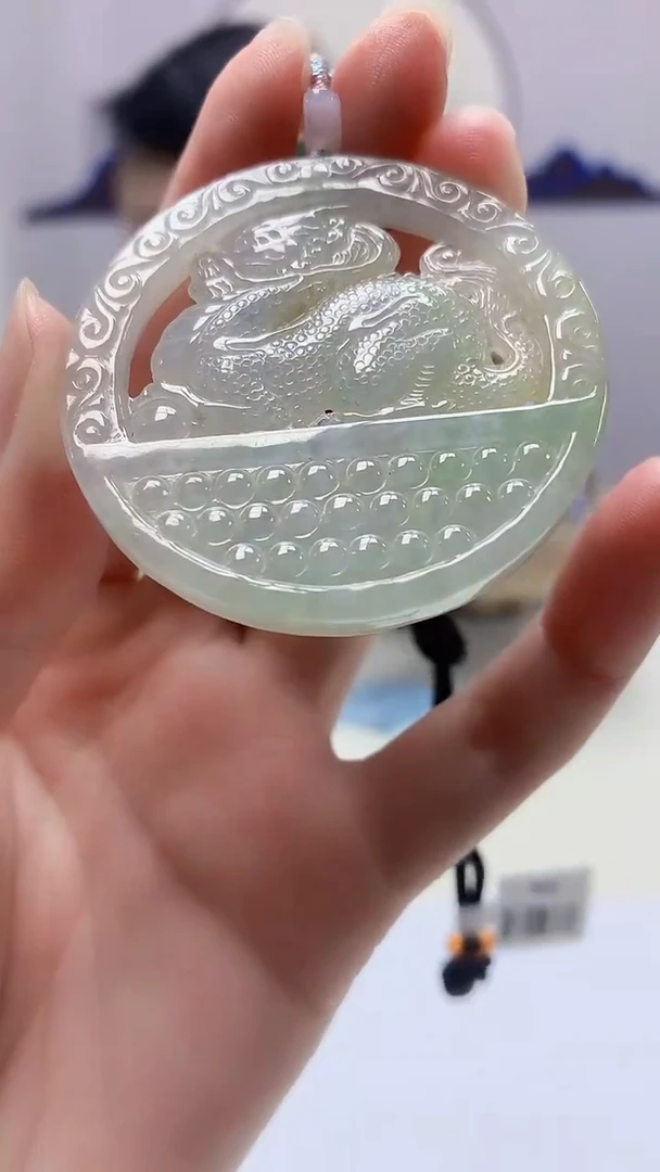 【闪购商品】定制翡翠未镶嵌3123zm-毛货挂件71