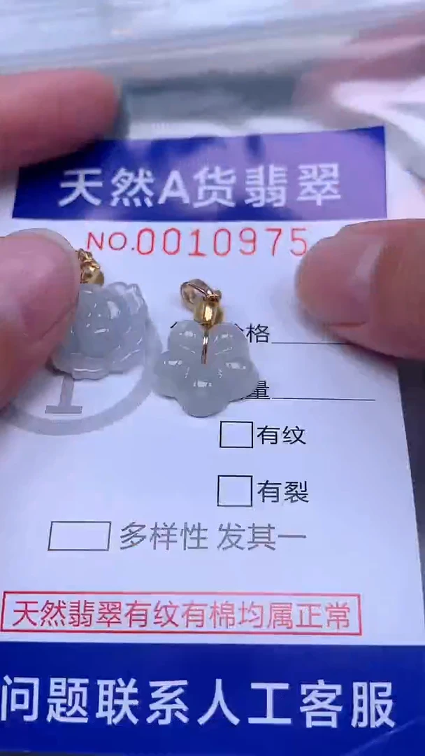 翡翠未镶嵌吊坠(不含链)1