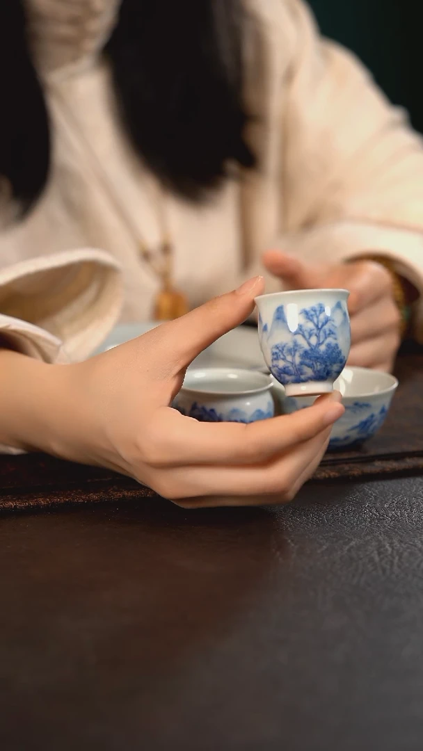 【闪购商品】杯聚澜堂山水小玉兰杯