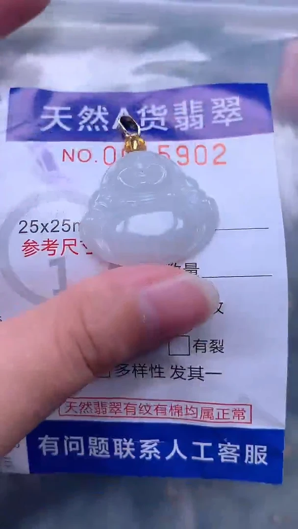 翡翠未镶嵌吊坠(不含链)1