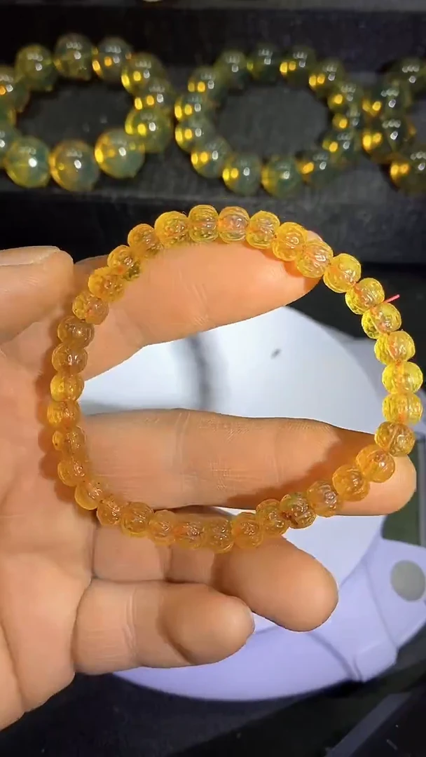 琥珀颈饰未镶嵌天然缅甸琥珀手串