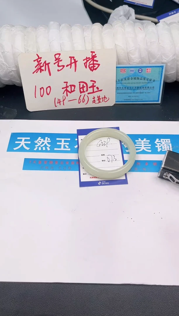 未镶嵌手镯和田玉Q239微色差