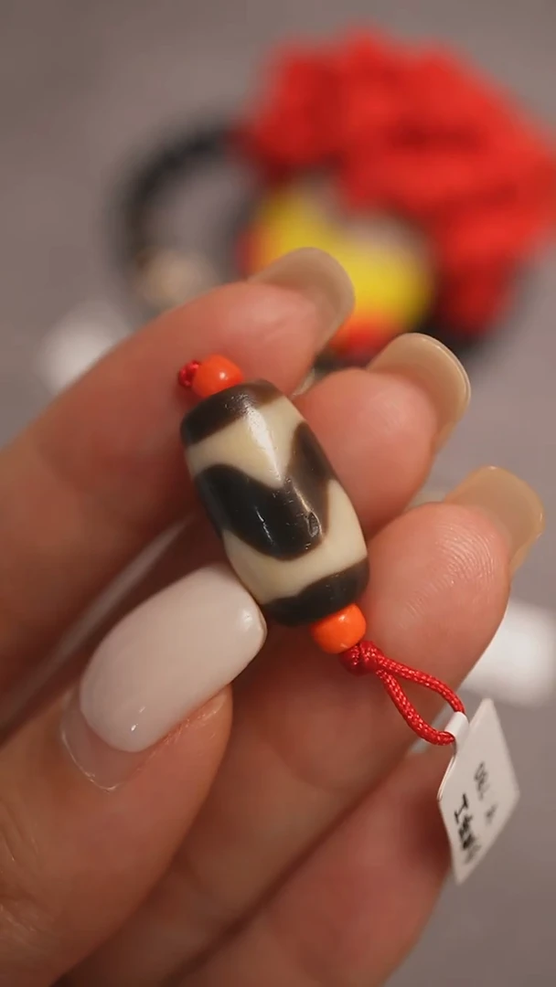 未镶嵌颈饰玛瑙/玉髓蚀花玛瑙珠定制编绳