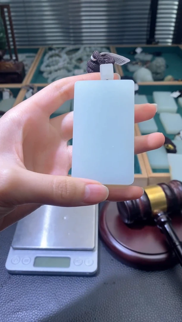 吊坠(不含链)未镶嵌和田玉新疆且末料四七牌