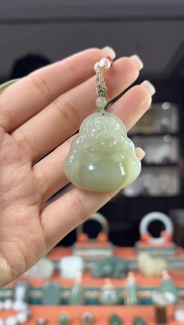 颈饰未镶嵌和田玉佩佩35mm左右