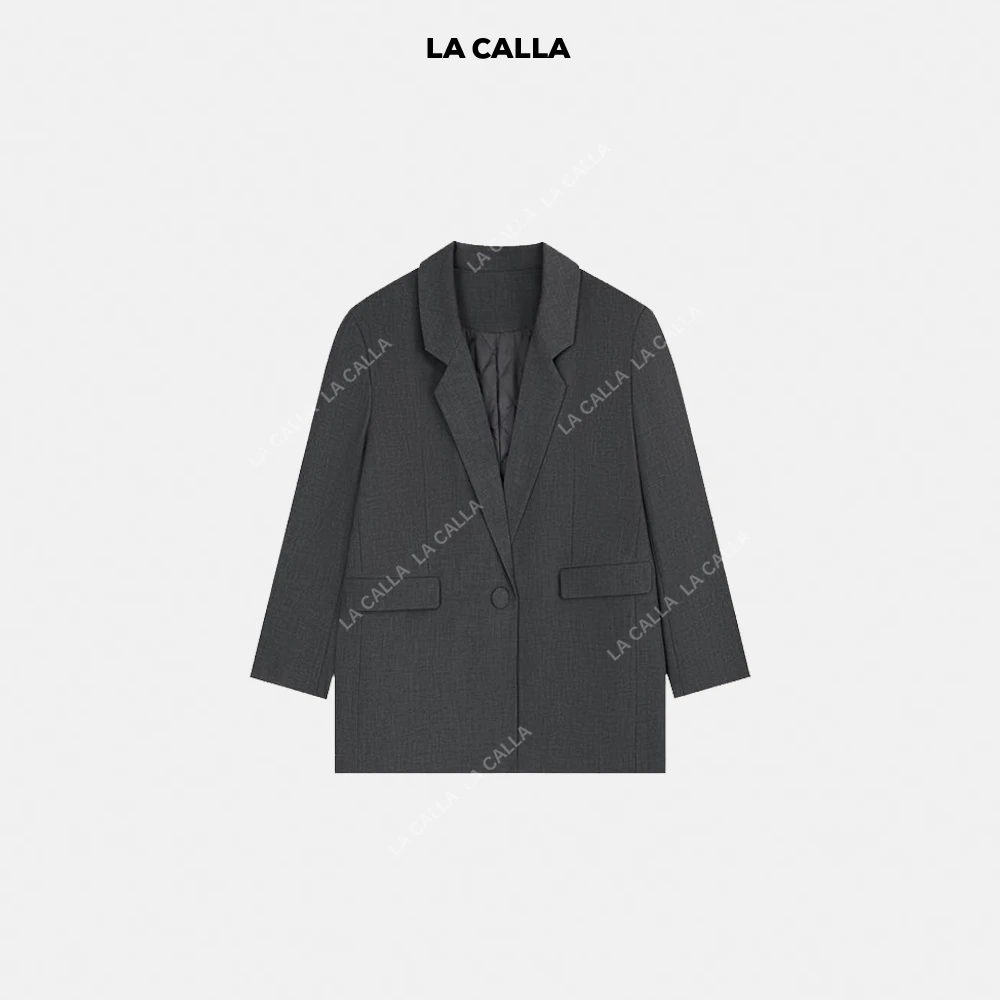 LA CALLA典藏西装黑色灰色设计师气质拉满外套YY1621