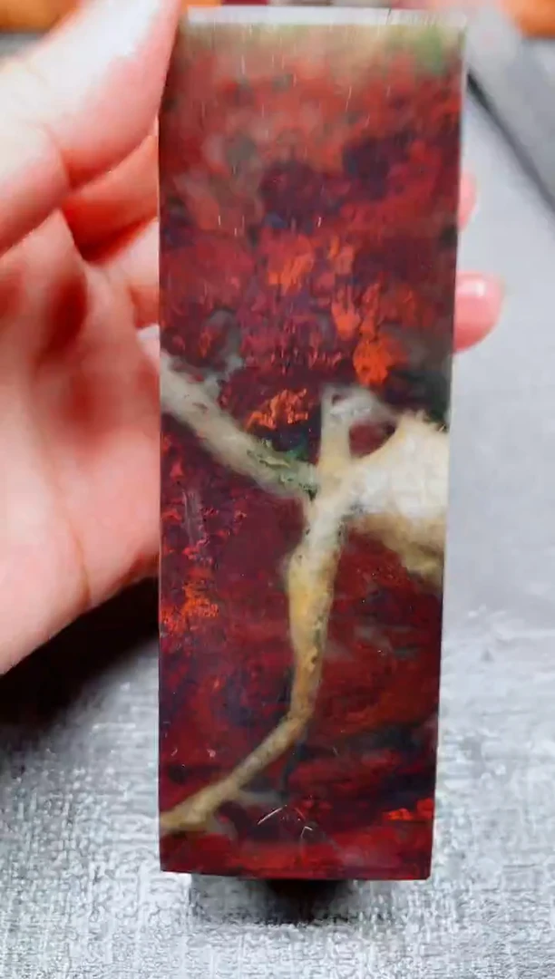 玉桂林鸡血玉素章--19