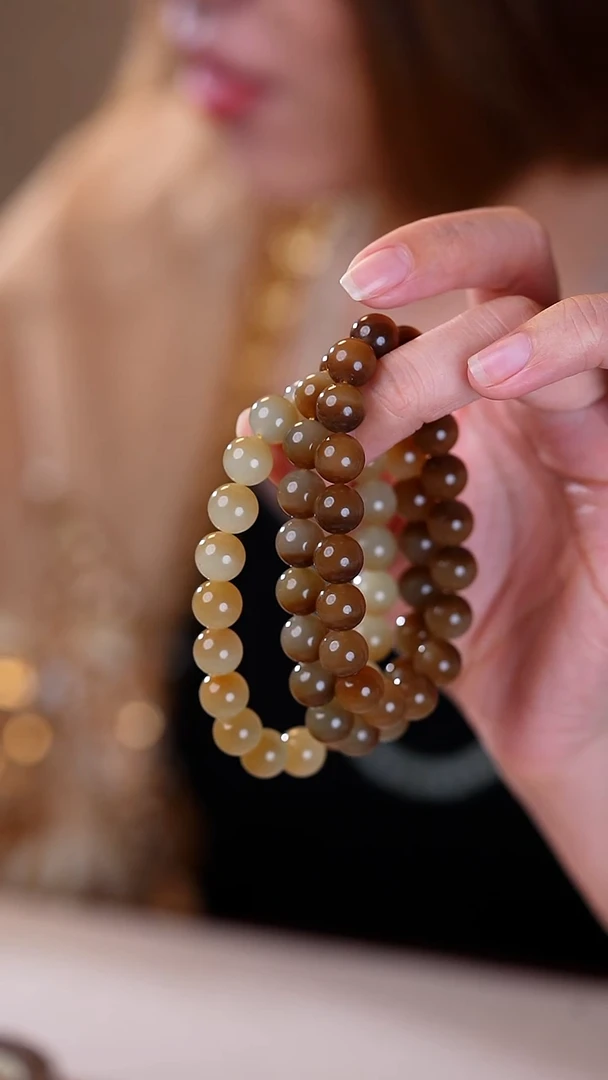 未镶嵌手串和田玉（糖玉）【小涵专属】