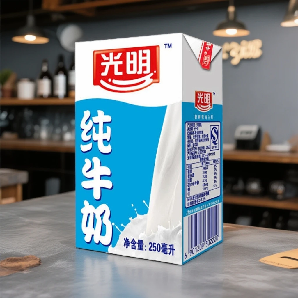 [京东快递]光明纯牛奶250ml/16盒/24盒整箱 100%生牛乳早餐奶
