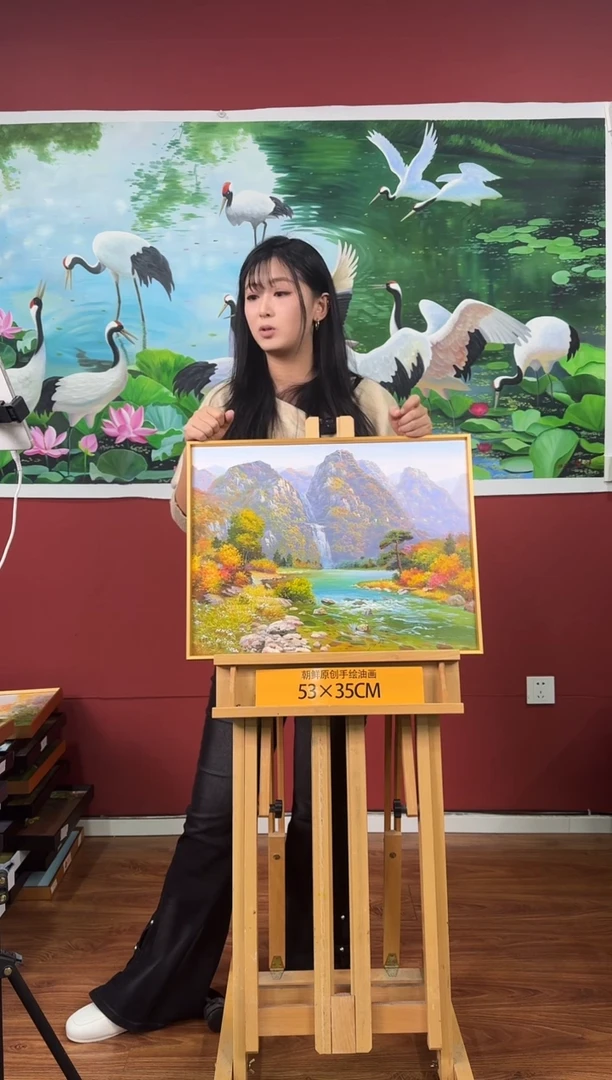 油画【14号】约53*35cm丨朝鲜原创纯手绘孤品油画丨顺丰包邮
