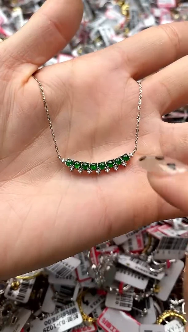 【闪购商品】翡翠戒指银S925镶嵌5555555     3