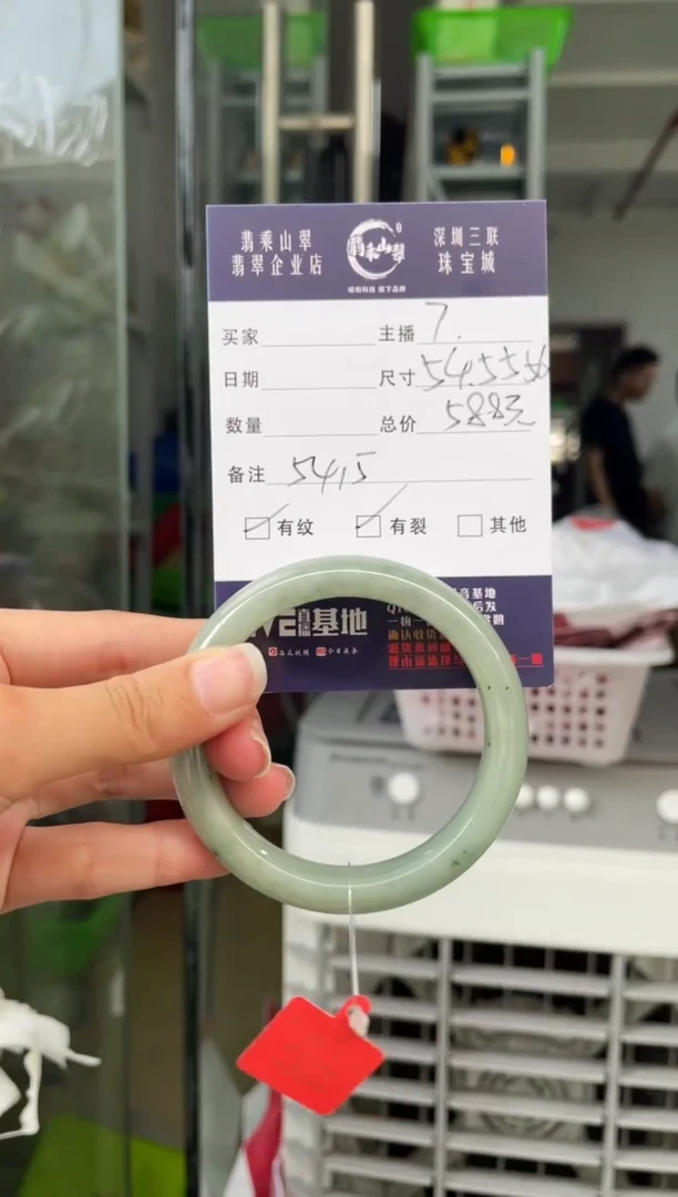 未镶嵌手镯翡翠Q 54正圈 5415