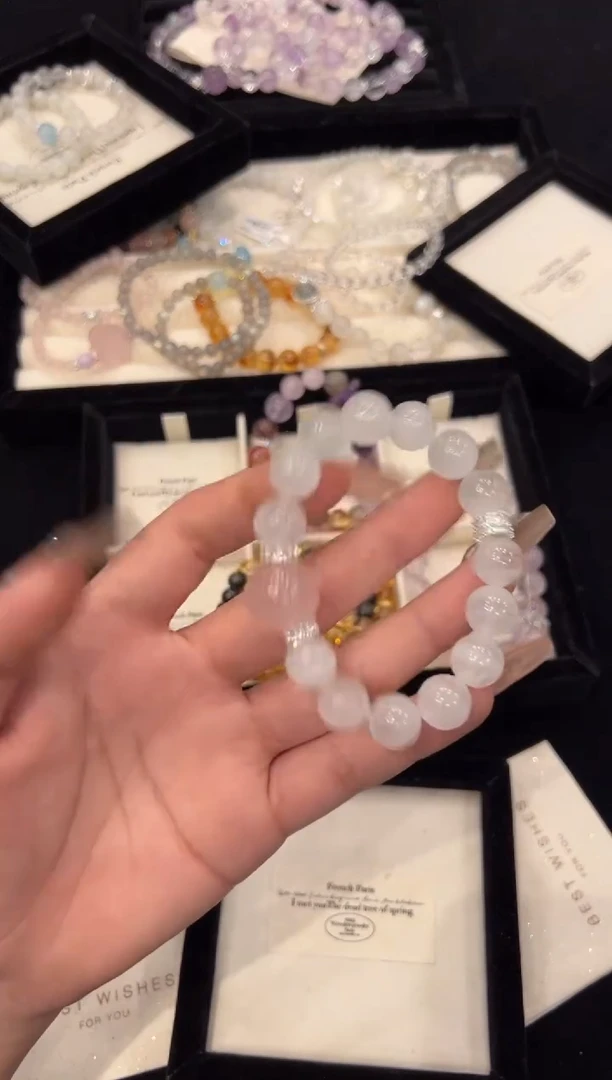 【闪购商品】水晶手链合金白幽灵手链x1340