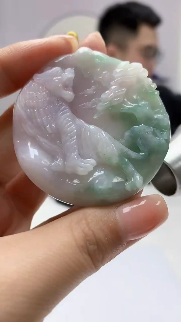 【闪购商品】定制翡翠未镶嵌5153ms-毛货虎牌180