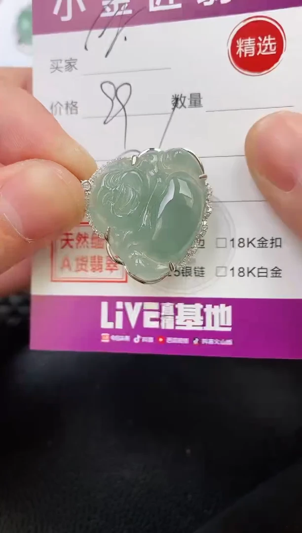 翡翠银S925镶嵌颈饰?****?吊坠