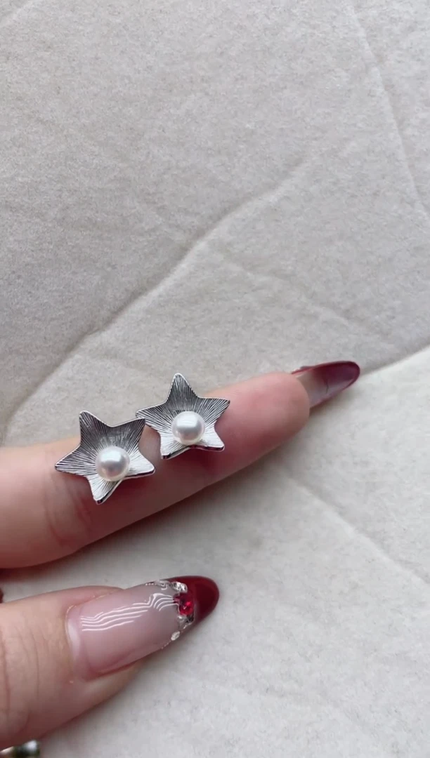 【闪购商品】淡水珍珠耳饰银S925镶嵌A31