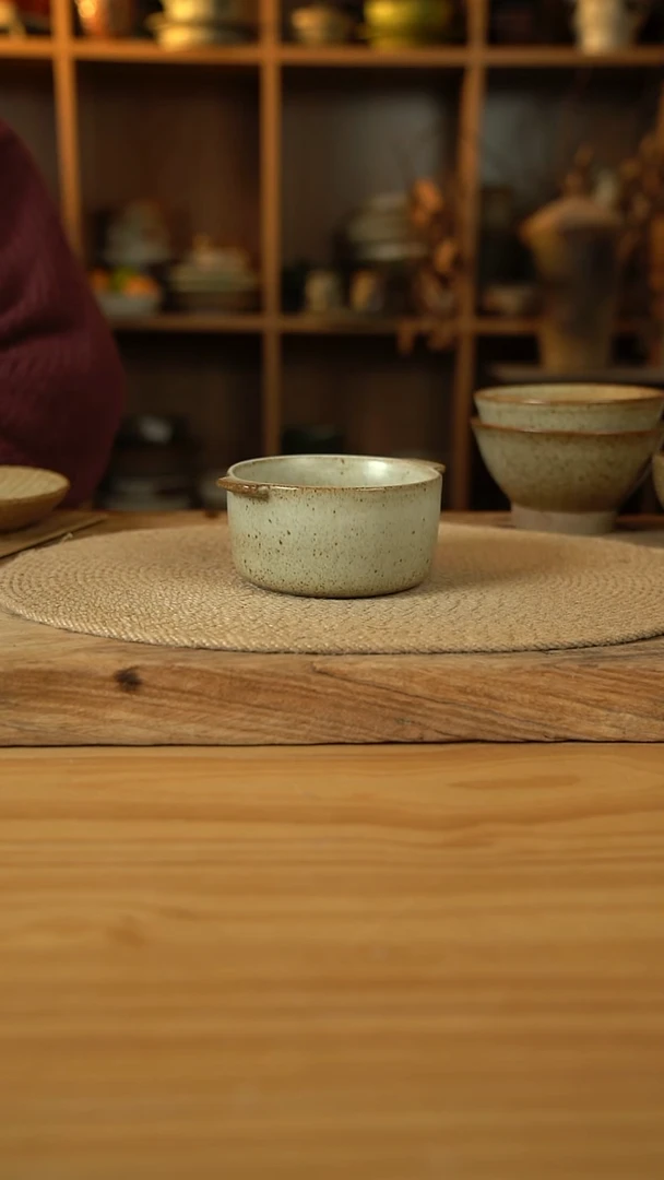 奶奶系列的双耳早餐碗1个