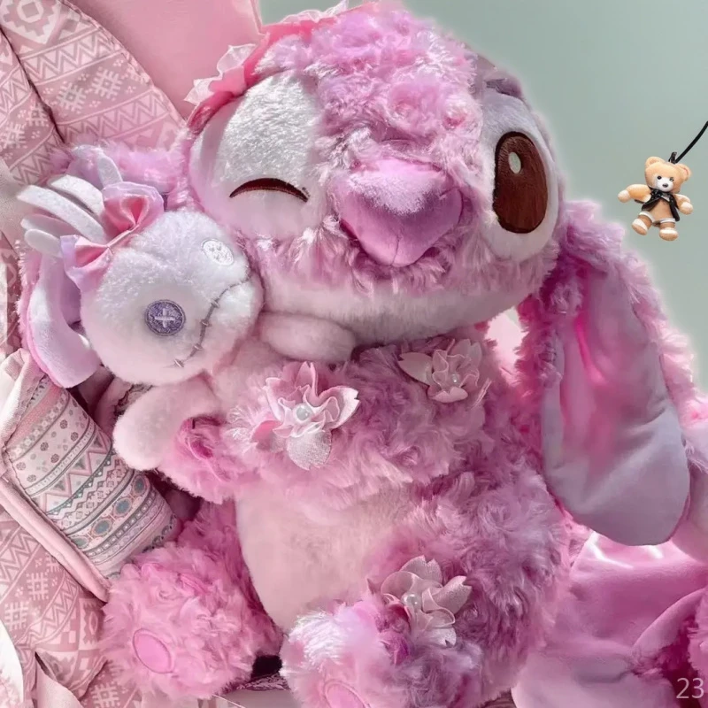 新款情人节粉樱花史迪仔星际宝贝毛绒玩具公仔生日礼物送女生玩偶