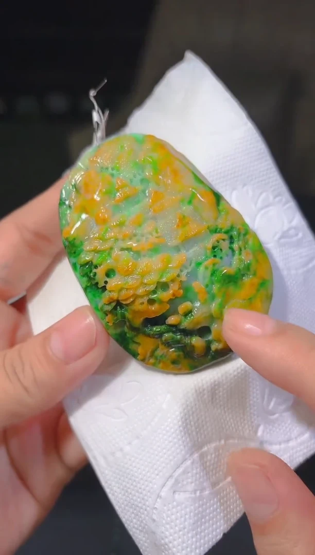 未镶嵌定制翡翠12/1012/L/发其一件/山水