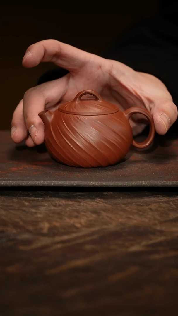 紫砂茶叶罐西施清水泥