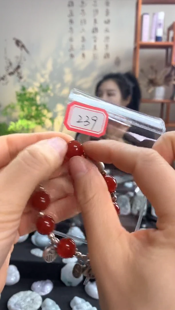 【闪购商品】玛瑙/玉髓手串银S925镶嵌手串239多样性发一件