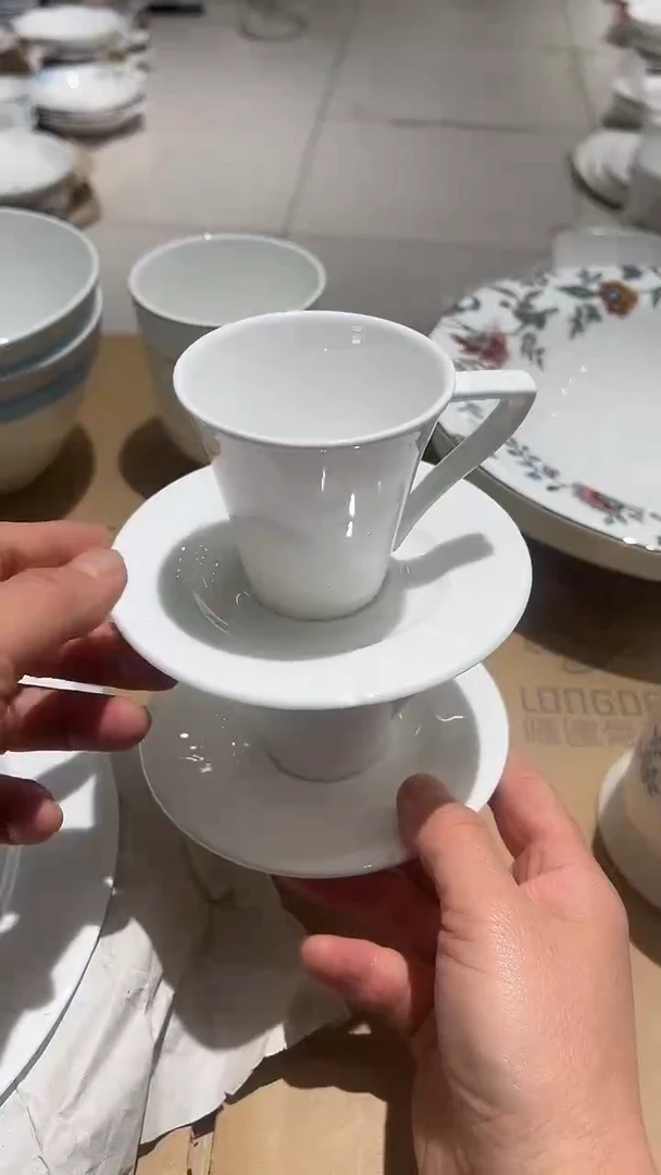 瓷外单小咖啡杯碟外单2套