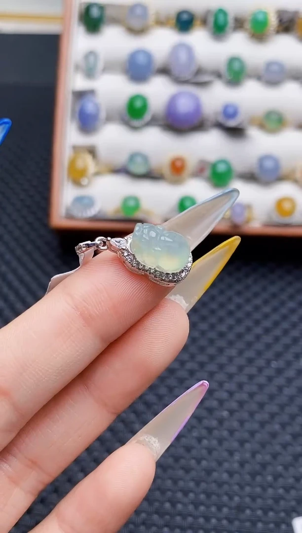 银S925镶嵌戒指翡翠1467