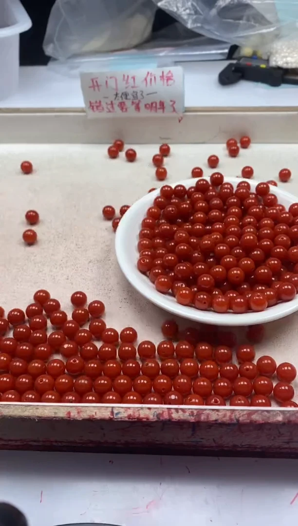 【闪购商品】南红玛瑙颈饰未镶嵌w2185满肉南红8mm*40颗