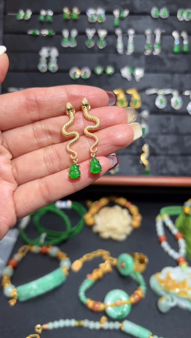 【闪购商品】翡翠颈饰银S925镶嵌葫芦/支持复检/一件