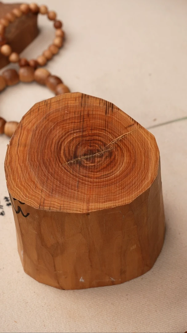 檀香木手串/手链老山檀香定制15*16单圈虎皮高货