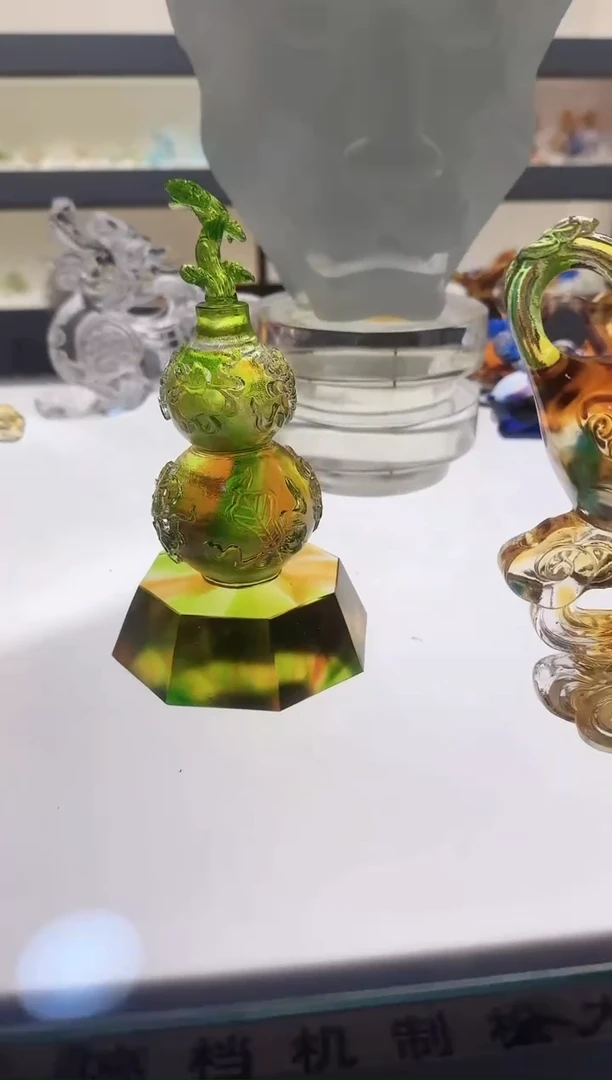 手工艺品琉璃八卦福禄