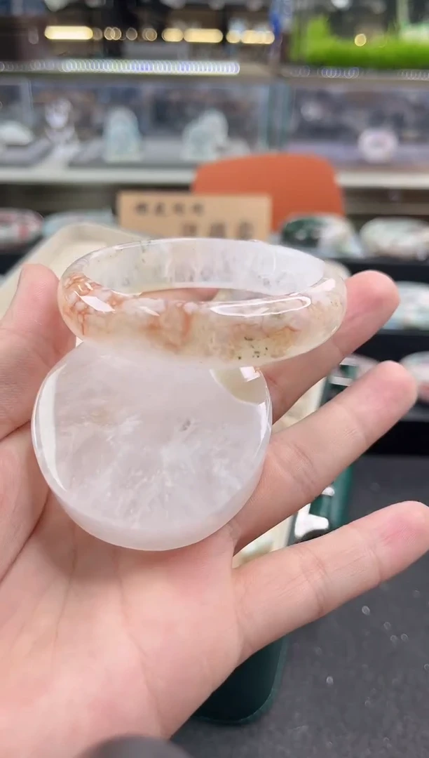 未镶嵌手镯石英质玉57圈口 （赠品镯心）6410419