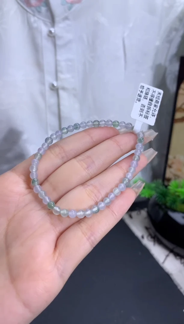 【闪购商品】翡翠手链未镶嵌卡4.3mm