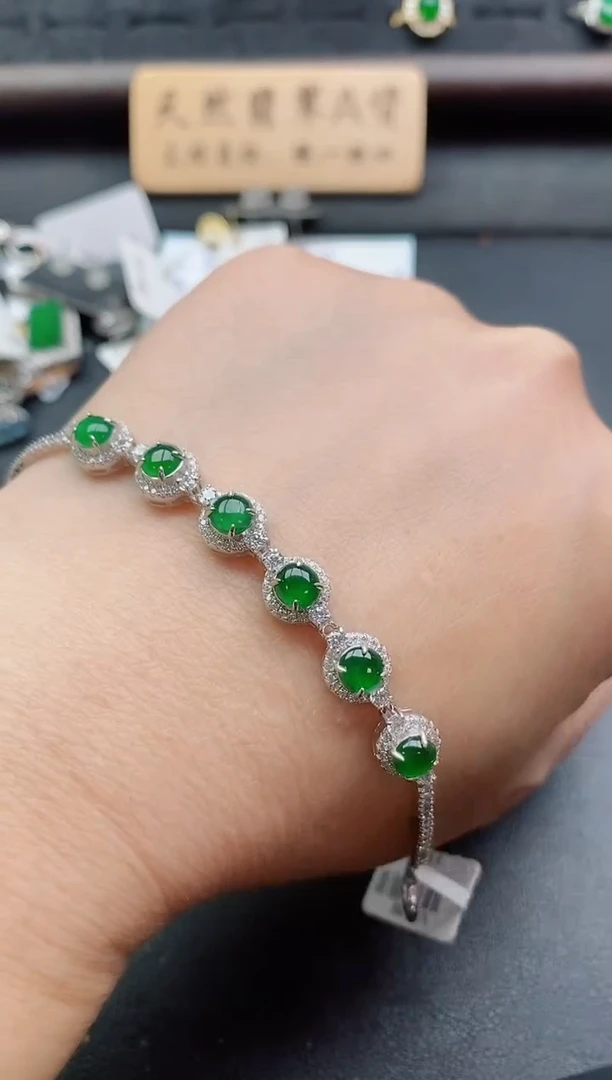 银S925镶嵌戒指翡翠1