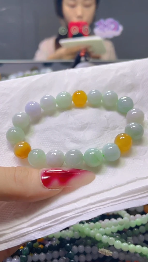 颈饰未镶嵌翡翠10MM/R/翡翠A货，一件也是批发价