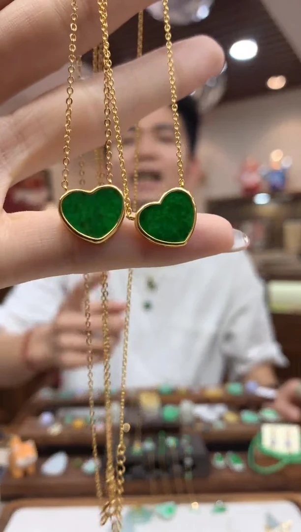 【闪购商品】翡翠套链银S925镶嵌套链