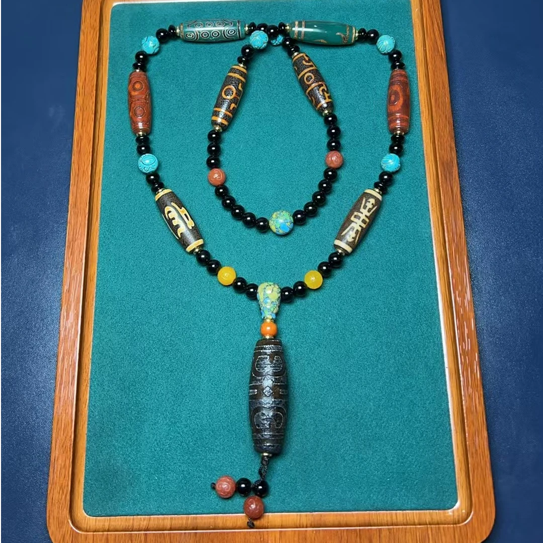 非金属珐琅项链 藏式高端fm吊坠项链