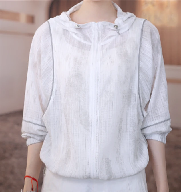 夏季100%超细旦抗皱纤维防晒衣1918