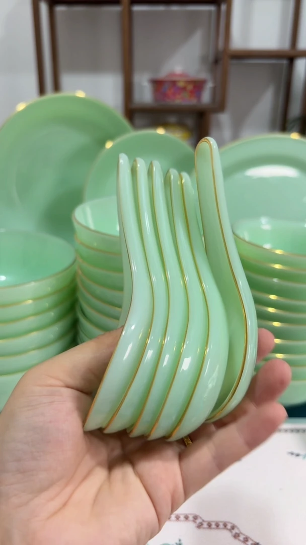 ·小汤勺玉瓷6个  【贝美】