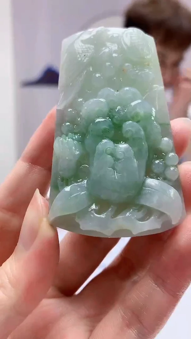 【闪购商品】定制翡翠未镶嵌4868zm-毛货挂件喜上眉梢120