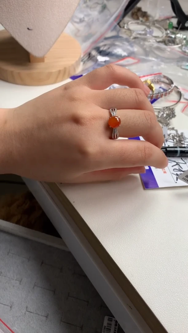 银S925镶嵌戒指翡翠29