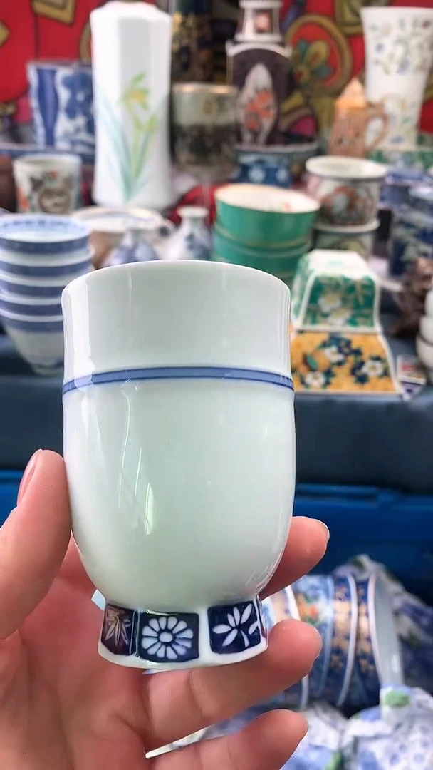 紫*镰仓精美瓷器18包邮A421