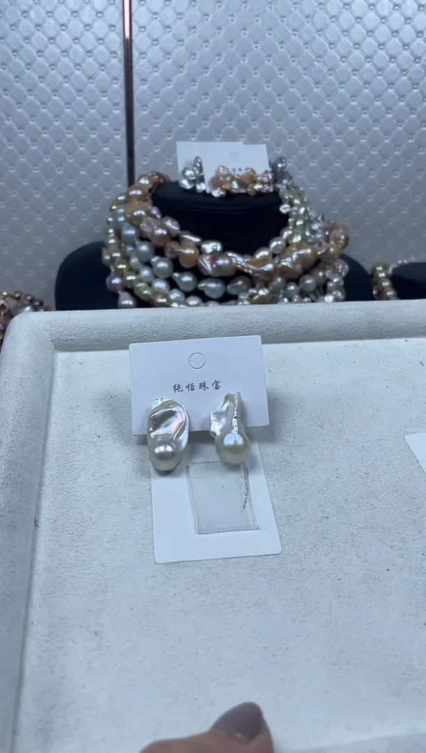 未镶嵌耳饰淡水珍珠【纯恬珍珠】