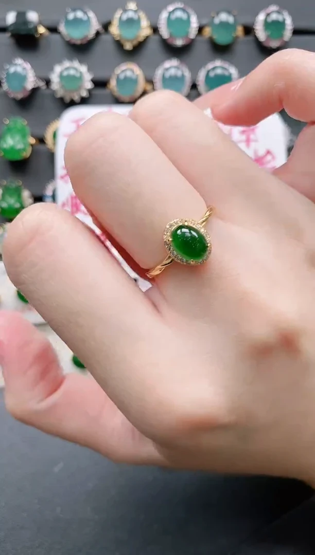 【闪购商品】翡翠戒指银S925镶嵌11111111