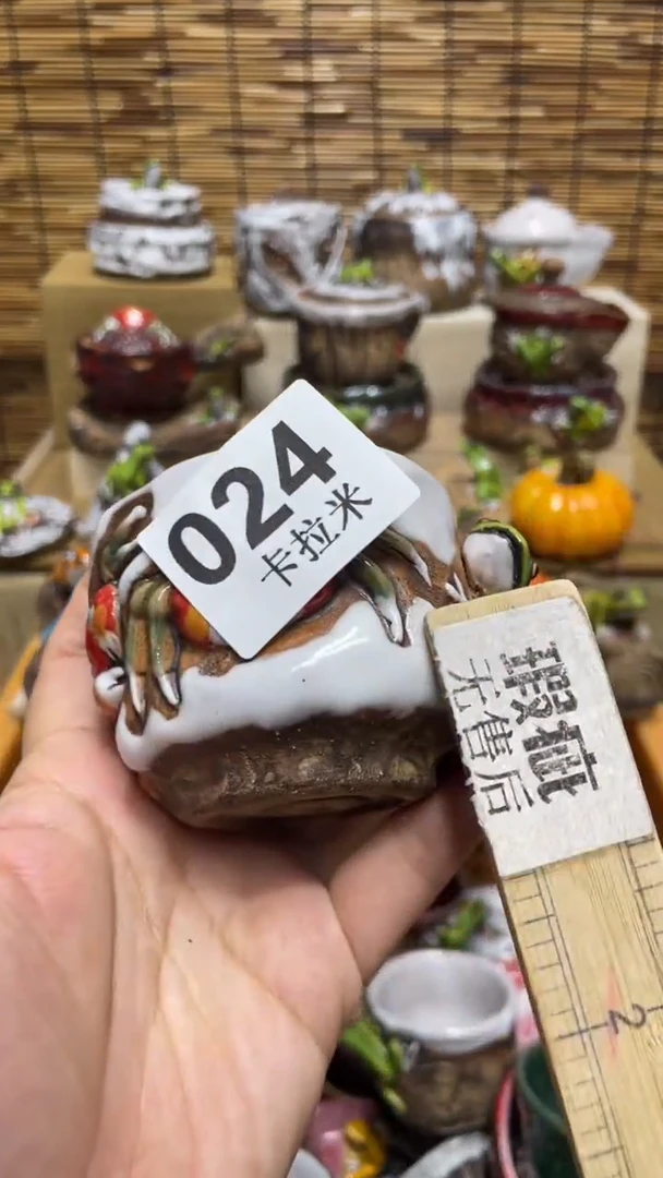 白*谷024精美粗陶手工柴烧