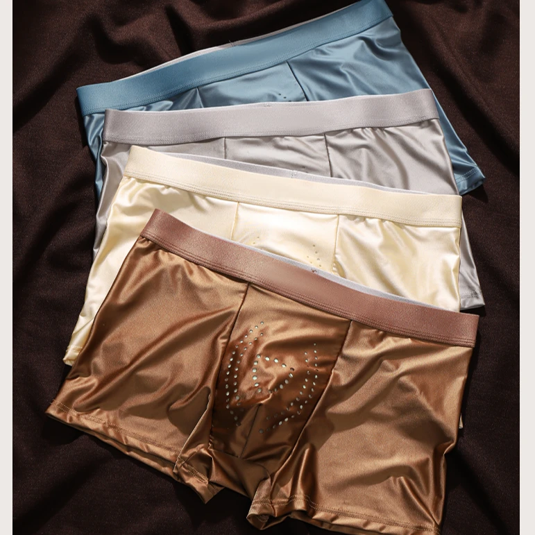 【锦衣服饰】6009缎面10A抑菌男士短裤